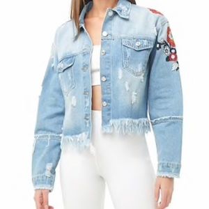 Embroidered Denim Jacket from Forever 21!